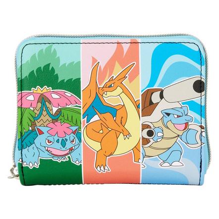 Loungefly Pokemon Mega Evolution Starters Zip Around Wallet Exclusivité Games Zone